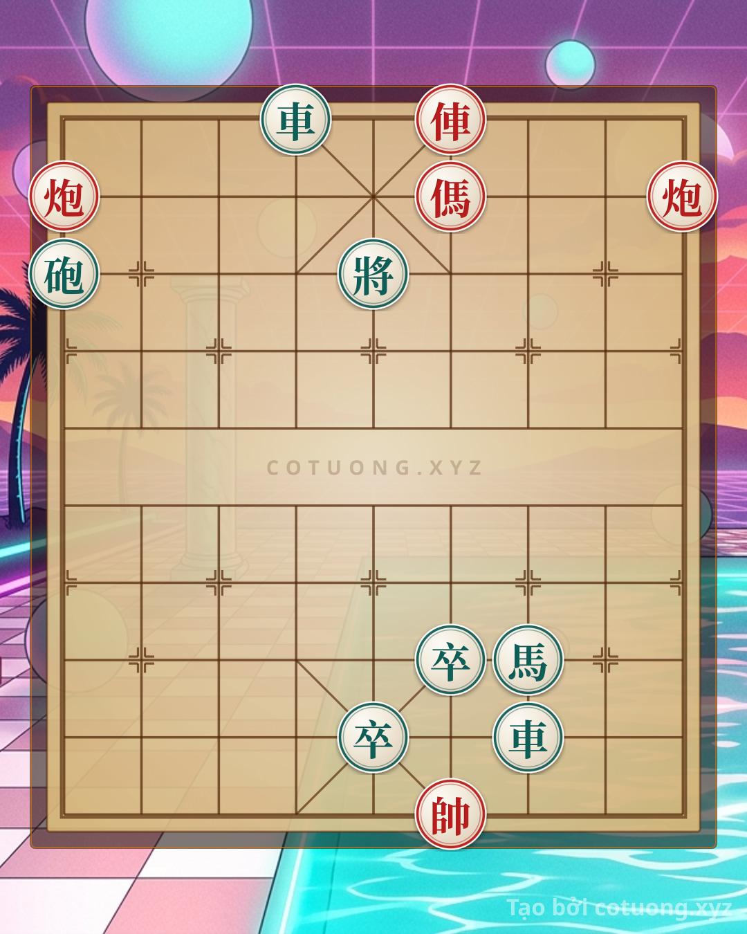 Challenge: Xa song pháo khóa chặt trung cung - Can you solve it?