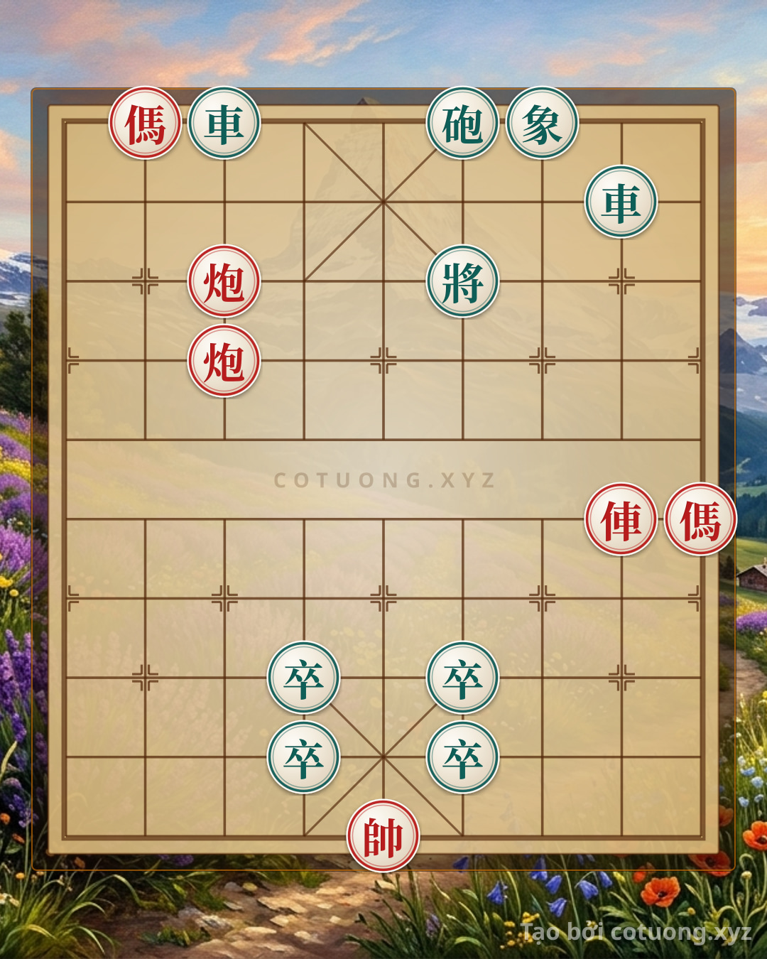Challenge: The Art of Counterattack: When Black's Chariot, Pawns, and Cannons Encircle, Red Still Turns the Tables in the Nick of Time - Can you solve it?