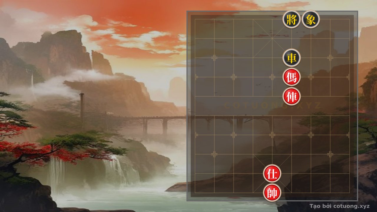 Thế cờ: Xiangqi Secrets: The Deadly Trap in the Single Chariot vs. Head-to-Head Formation — Cờ Tướng Online