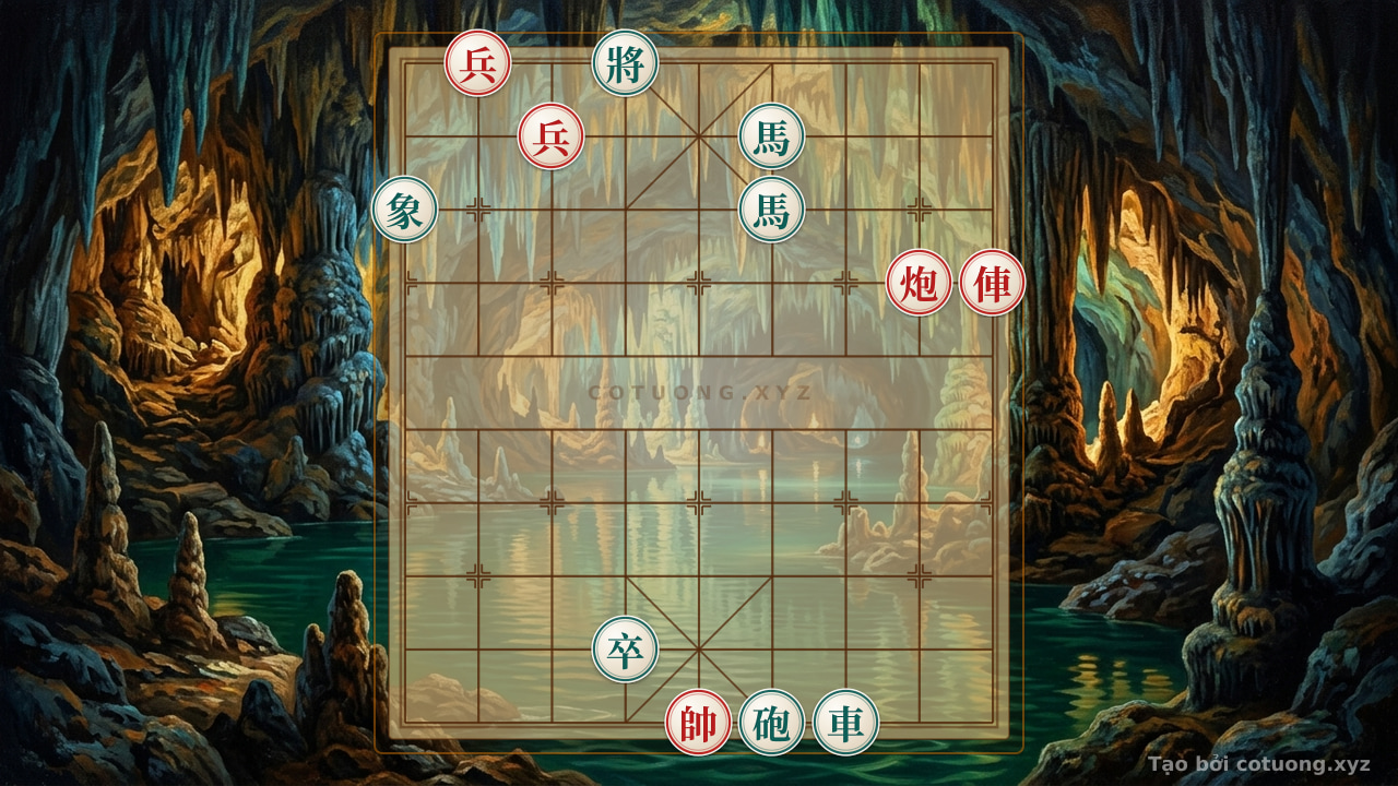 Thế cờ: Unique Xiangqi Tips: How the Red Rook-Cannon with 2 Pawns Defeats the Black Rook-Cannon with 2 Horses and Elephants - Turn the Game in One Move! — Cờ Tướng Online