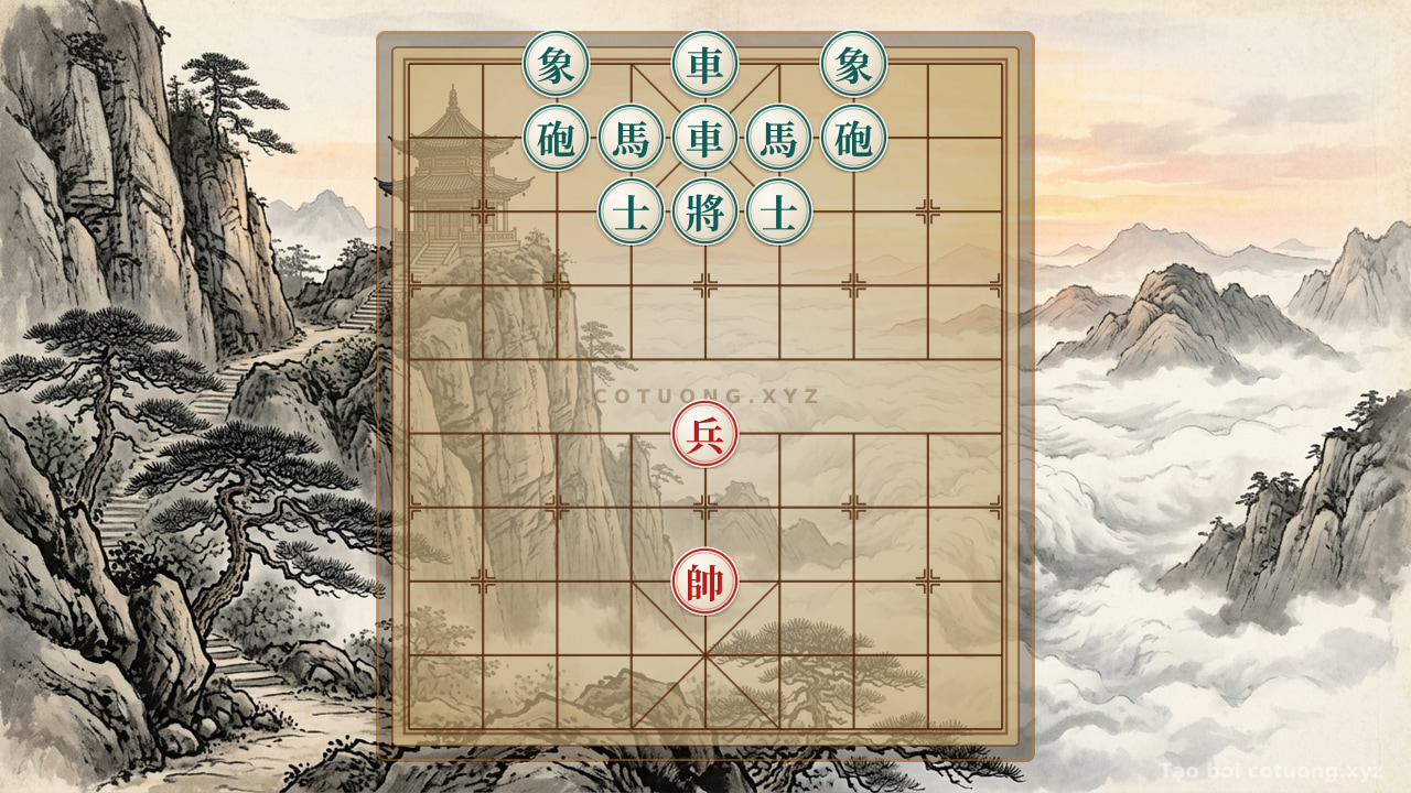 Thế cờ: Mystery Lane 5: The Rage of the Black Cannon and the Red Pawn's Trap — Cờ Tướng Online