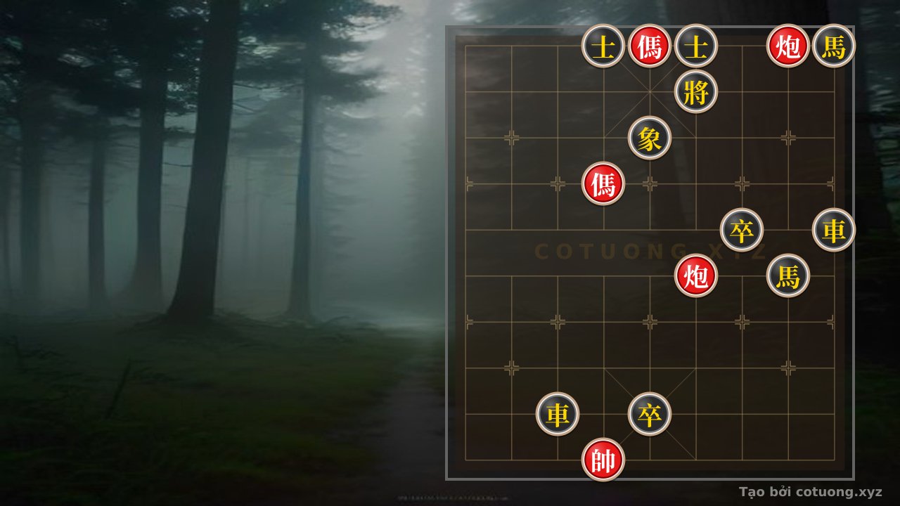 Thế cờ: Defensive Counterattack Strategy: How Red Neutralizes Black's Double Horse Exchange in the Double Horse Formation — Cờ Tướng Online