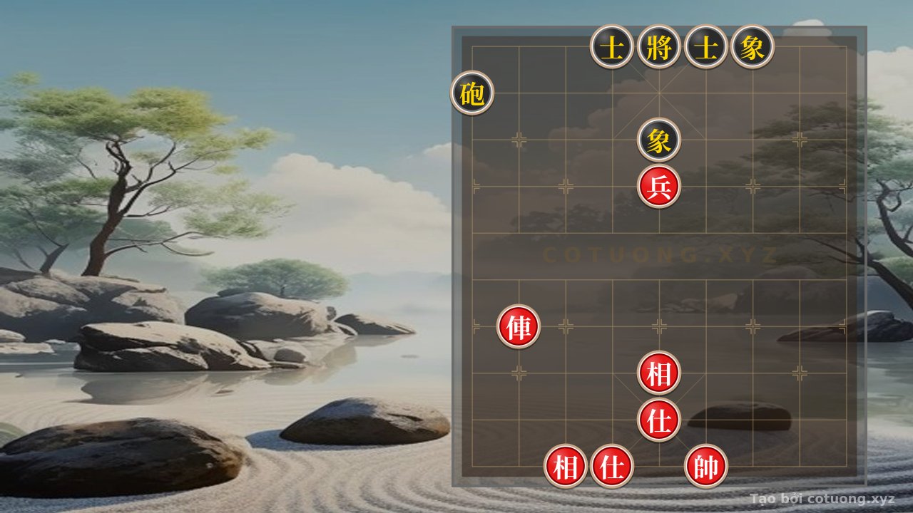 Thế cờ: Red Rook Charges Straight at Black Cannon: Brutal Tactics in Position 1/10 — Cờ Tướng Online
