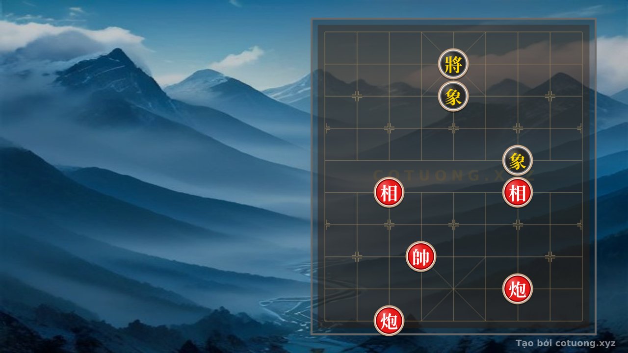 Thế cờ: Xiangqi: The Divine Chessboard - Red General Must Choose Between Tactical Strike or Strategic Play — Cờ Tướng Online
