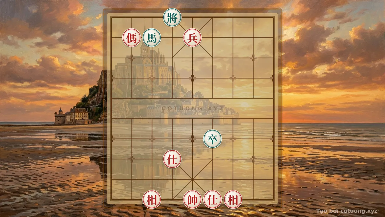 Thế cờ: Xiangqi: Black's Defensive Tactics in the Double Horse Face-to-Face Formation - Lesson in Resilience — Cờ Tướng Online