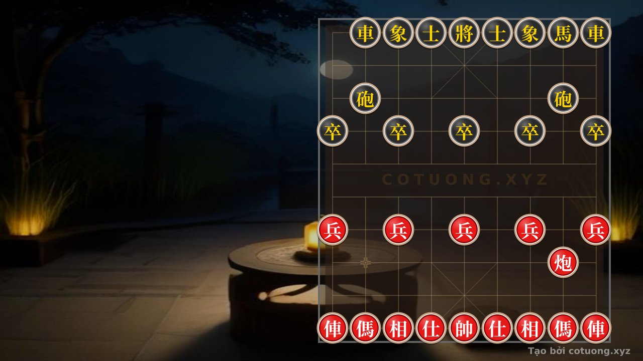 Thế cờ: The Art of Reversing the Tide in a Tricky Xiangqi Position: When Red's 2 Rooks, 2 Cannons, and 2 Horses Face Black's 2 Rooks, 2 Cannons, and a Horse — Cờ Tướng Online