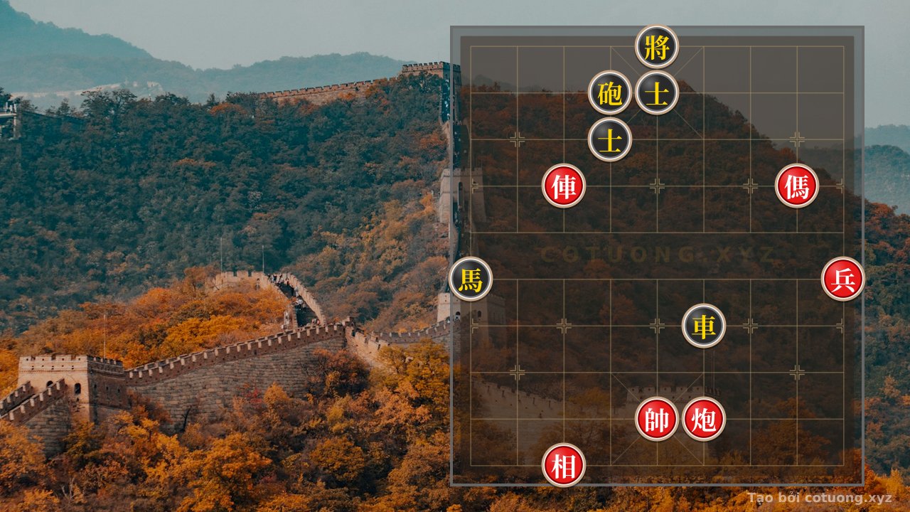 Thế cờ: Xiangqi Mystery: Defending Against the Unexpected Red's Offensive Strategy — Cờ Tướng Online