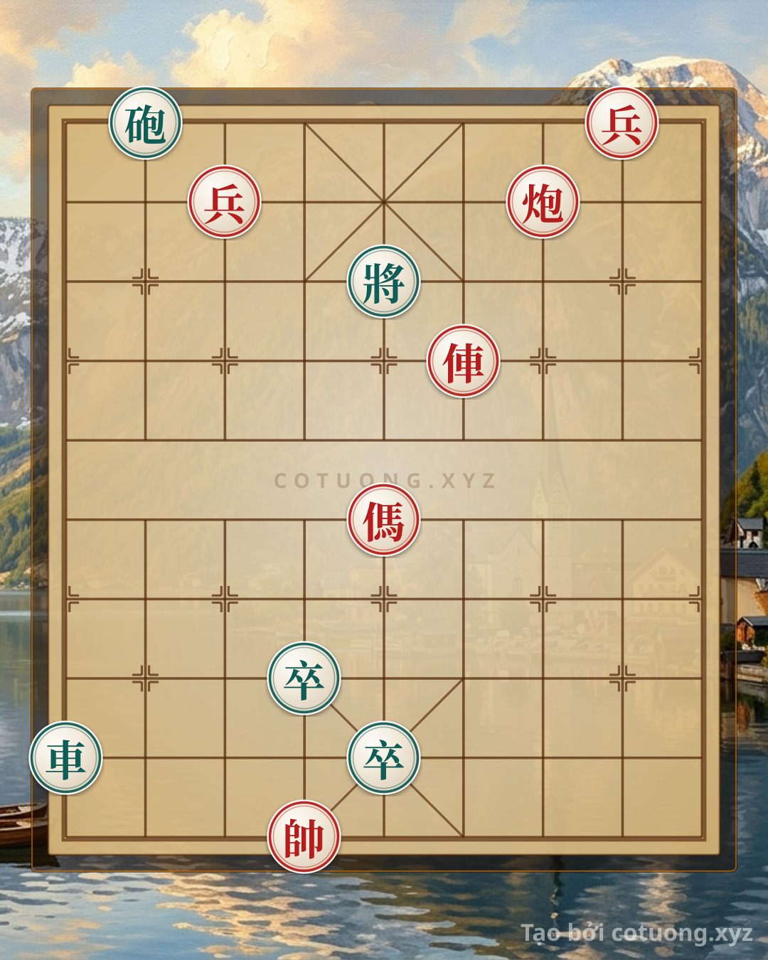 Challenge: Xiangqi: Red Cannon Traps Black Pawn - Masterful Counterattack Tactics - Can you solve it?
