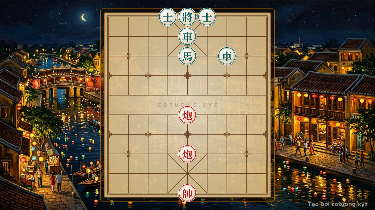 Thế cờ: Cờ Tướng 'Sát Pháp' - Thế Trận Đỏ Thắng Bằng 2 Pháo, Đen Bị 'Hãm Lộ' — Cờ Tướng Online