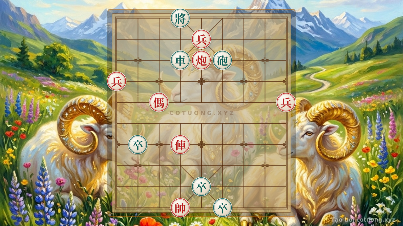 Thế cờ: Xiangqi: Red's Crushing Defense Breaker - Decoding the 4th Row 10th File — Cờ Tướng Online