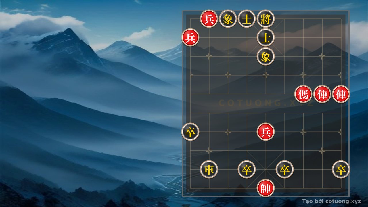 Thế cờ: The Classic Trap: 2 Rooks, 2 Horses, and 3 Pawns Defeat 4 Pawns, 2 Advisors, and 2 Elephants - A Battle Like the Battle of Red Cliffs in Xiangqi — Cờ Tướng Online