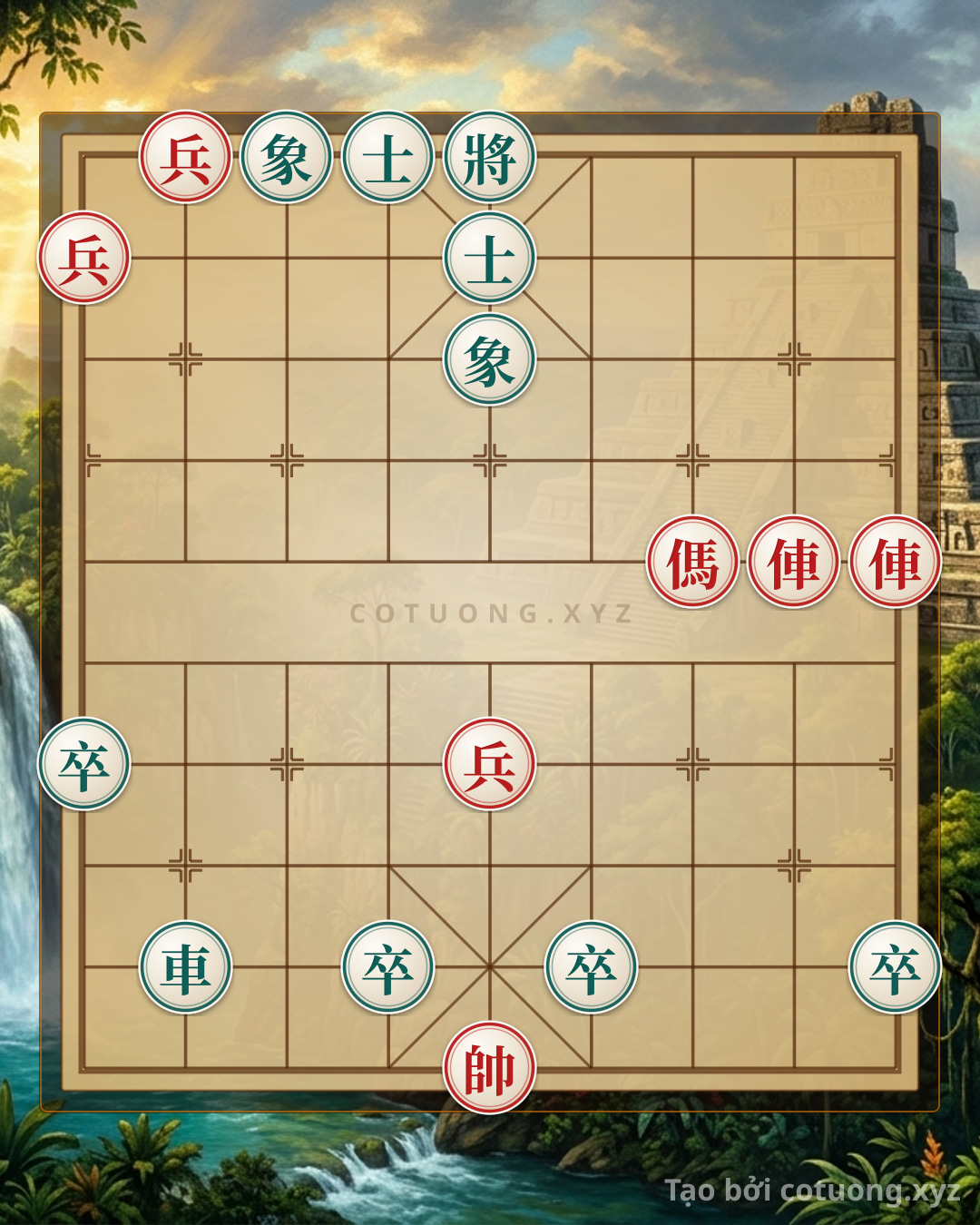 Challenge: The Classic Trap: 2 Rooks, 2 Horses, and 3 Pawns Defeat 4 Pawns, 2 Advisors, and 2 Elephants - A Battle Like the Battle of Red Cliffs in Xiangqi - Can you solve it?