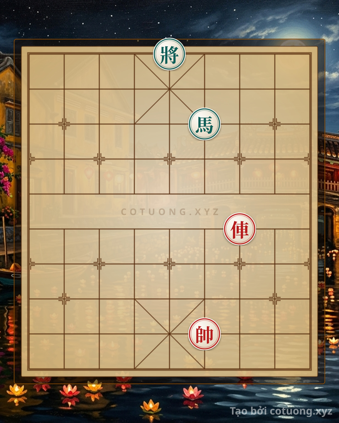 Thế cờ: The Ultimate Speed Checkmate: Red Chariot's Straight Attack - 3 Moves to Crush Black's Horse in a Flash — Cờ Tướng Online