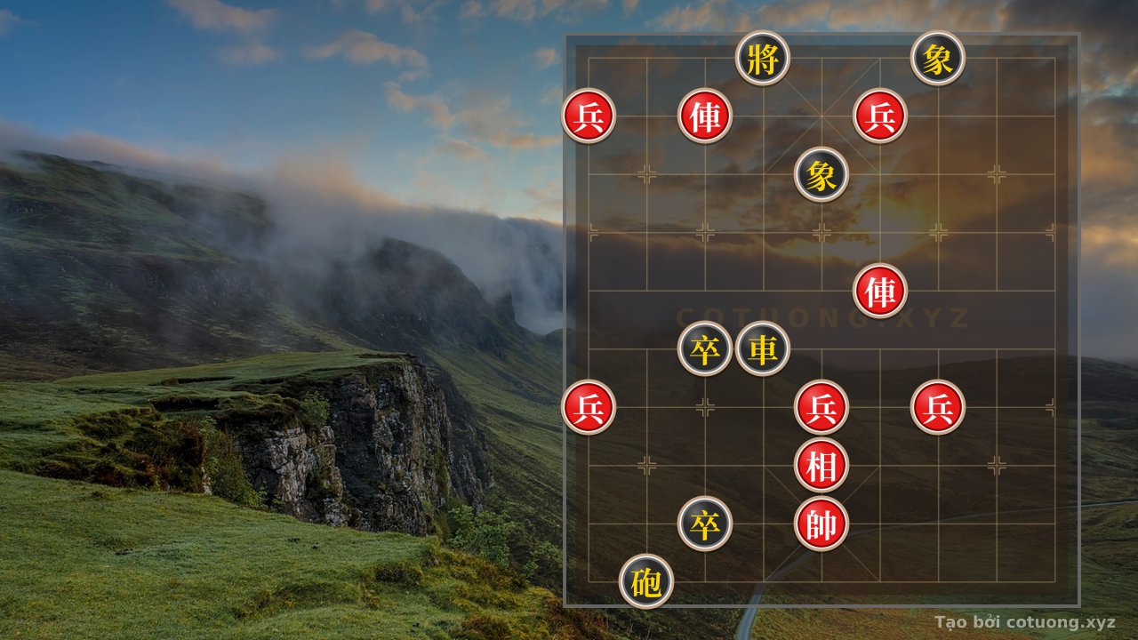 Thế cờ: Xiangqi Formation: Efficient Defense with Black Rook on File 4 and Black Cannon on File 2 — Cờ Tướng Online