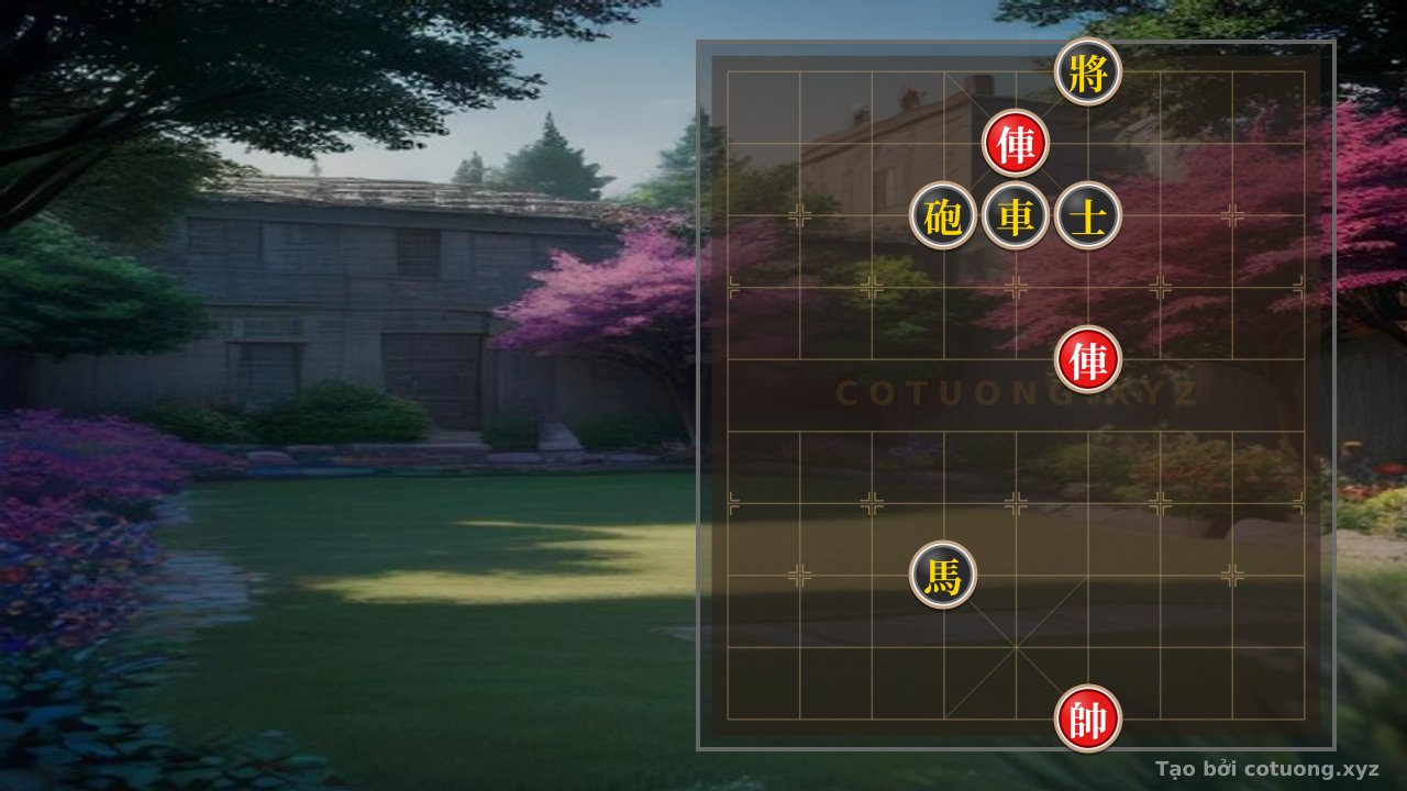 Thế cờ: Xiangqi (Chinese Chess): 2 Red Rooks vs Black Rook, Cannon and Horse Advisor - Simple Tactical Tips — Cờ Tướng Online