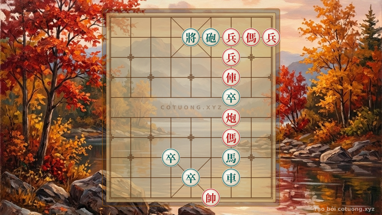 Thế cờ: Unexpected Red Counterattack: The Bold Move That Shattered Black's Defensive Formation in theXiangqi Game — Cờ Tướng Online
