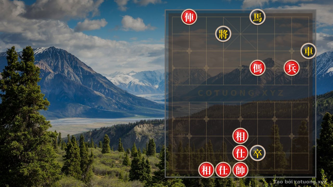 Thế cờ: Xiangqi: Double Horse Face-to-Face Formation - Red's Counterattack Strategy — Cờ Tướng Online