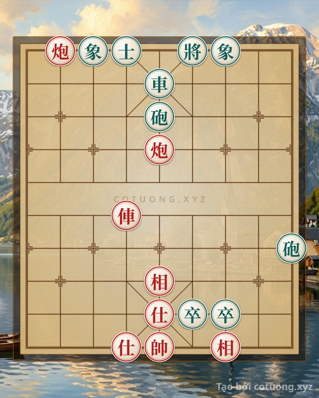 Challenge: Red General Chess: Red Cannon on 8th Rank 10 - Strategy to Defeat Black Chariot on 5th Rank 9 - Can you solve it?