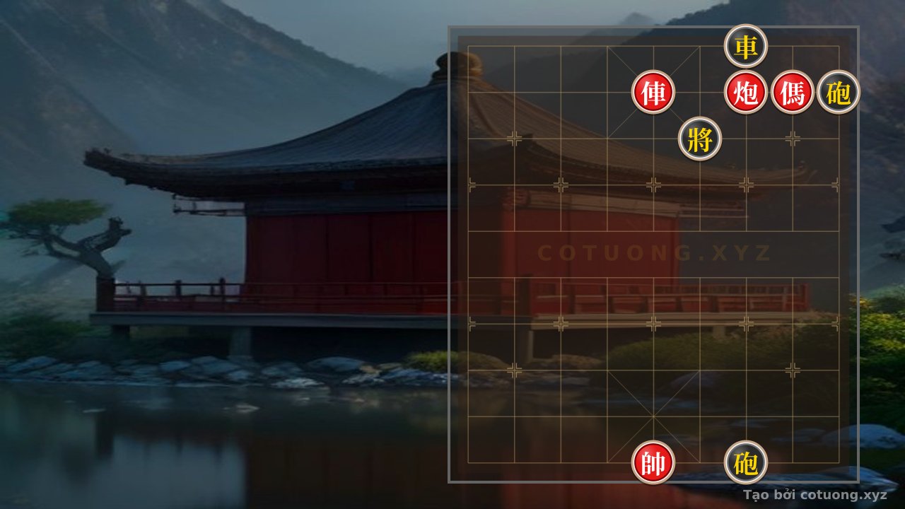 Thế cờ: Xiangqi: The Trick to Defeat the Black Chariot with the Empty Cannon — Cờ Tướng Online