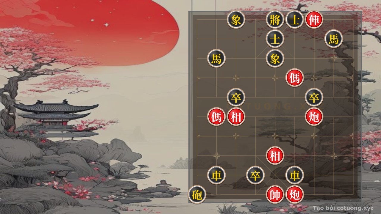 Thế cờ: Defensive Mastery: Countering the Red Chariot's Attack on Xiangqi — Cờ Tướng Online