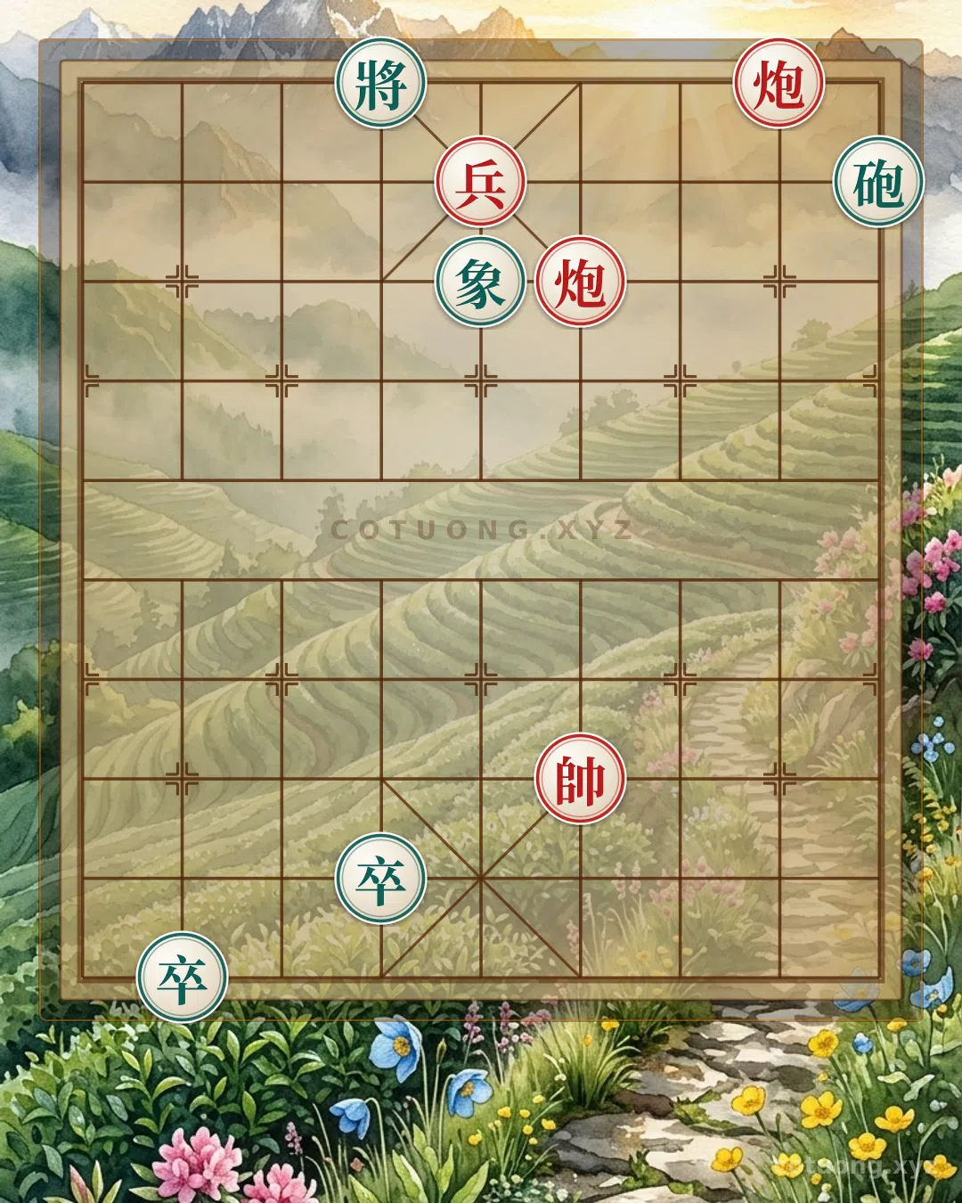 Thế cờ: Xiangqi: Red's Opening Strategy in the Empty Cannon Formation — Cờ Tướng Online