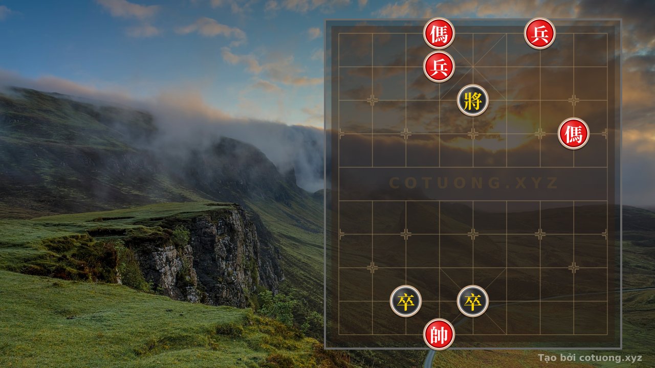 Thế cờ: The Silent Board: When the Red Horse Alone Decides the Black General's Fate — Cờ Tướng Online