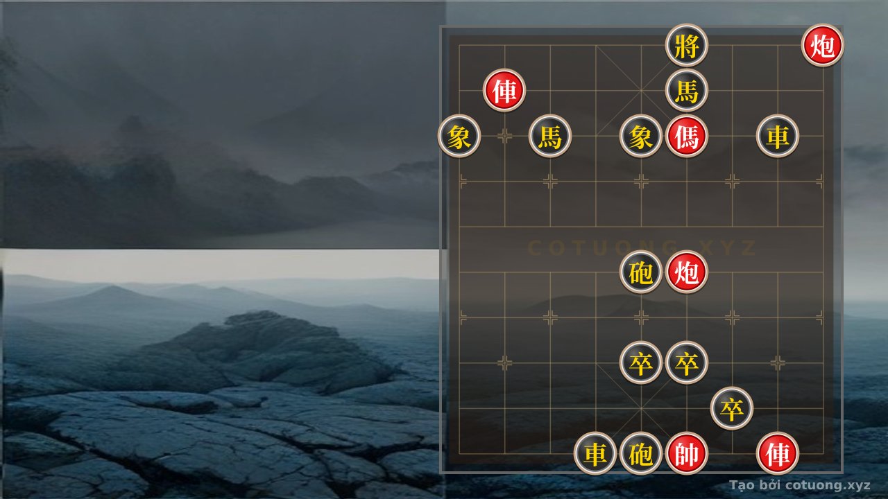 Thế cờ: Xiangqi Opening: Red Cannon Strikes, Chariot-Horse Combo Assault - The Rapid Attack Strategy of the Red Side — Cờ Tướng Online