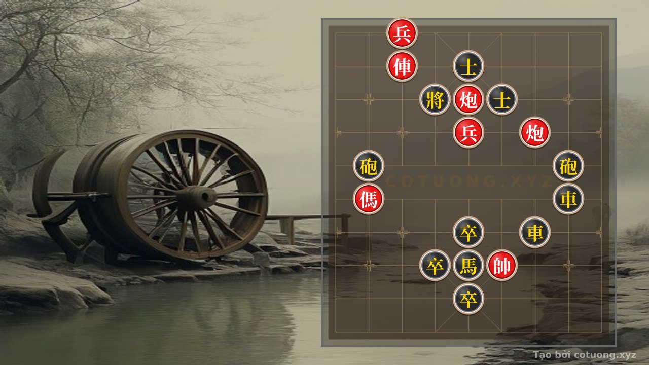 Thế cờ: Classic Xiangqi: When the Red Chariot and Cannon Pair Shatter the Black Defense - The Unstoppable Tactical Masterpiece — Cờ Tướng Online