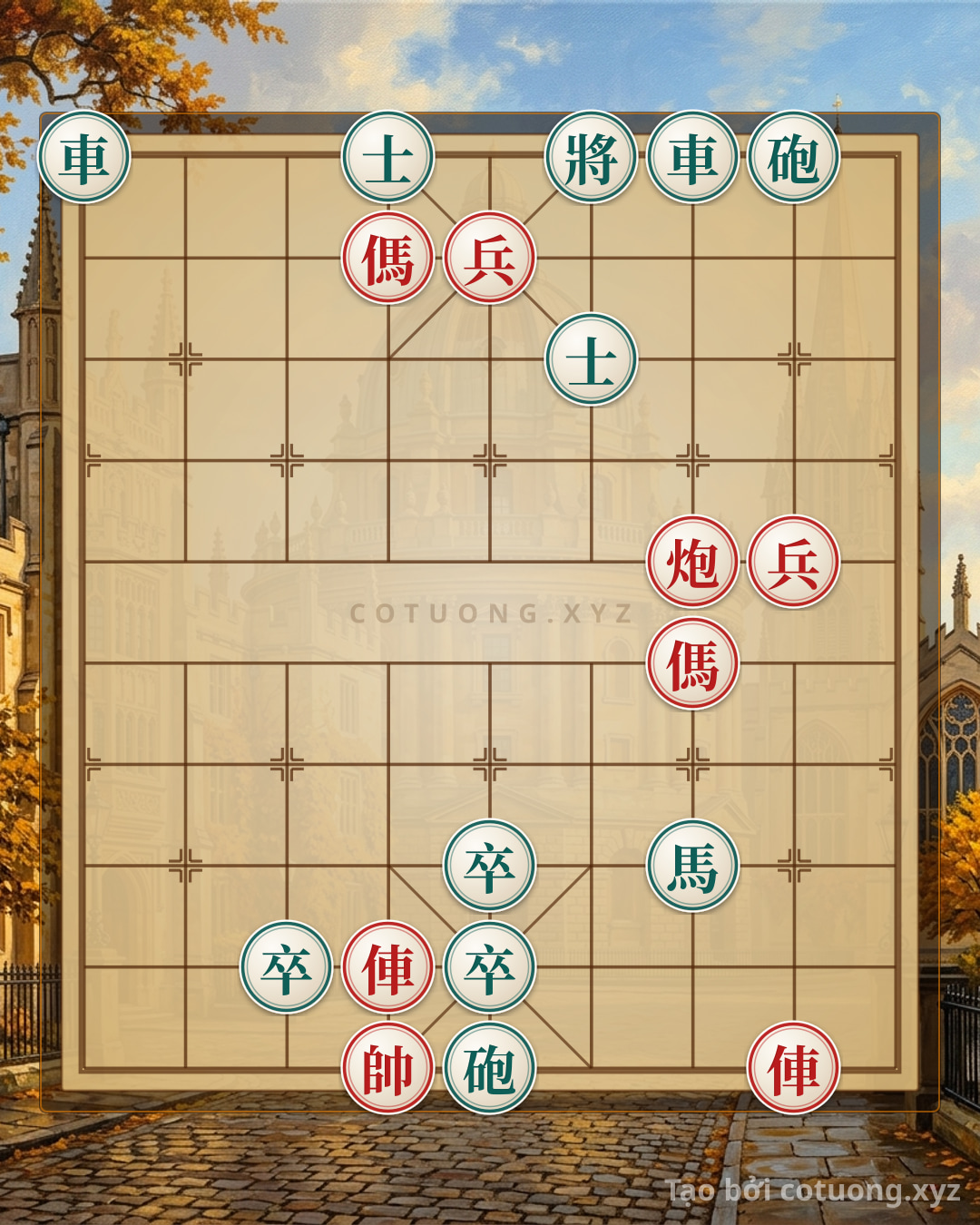 Challenge: Super Difficult Xiangqi: Red Horses Attack Black Chariot - Immortal Defensive Tactics - Can you solve it?
