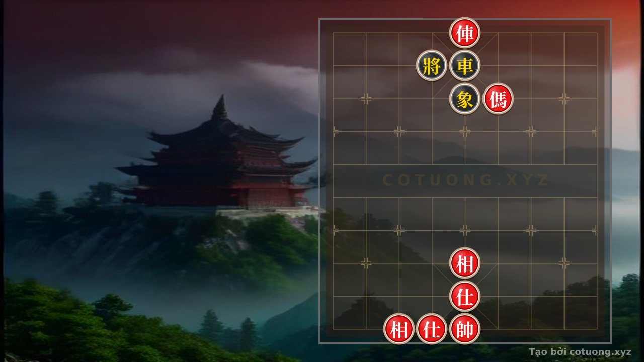 Thế cờ: Xiangqi Trap: Red Chariot Exposed at 5th Rank, 10th File - Subtle Trap to Crush the Black General — Cờ Tướng Online