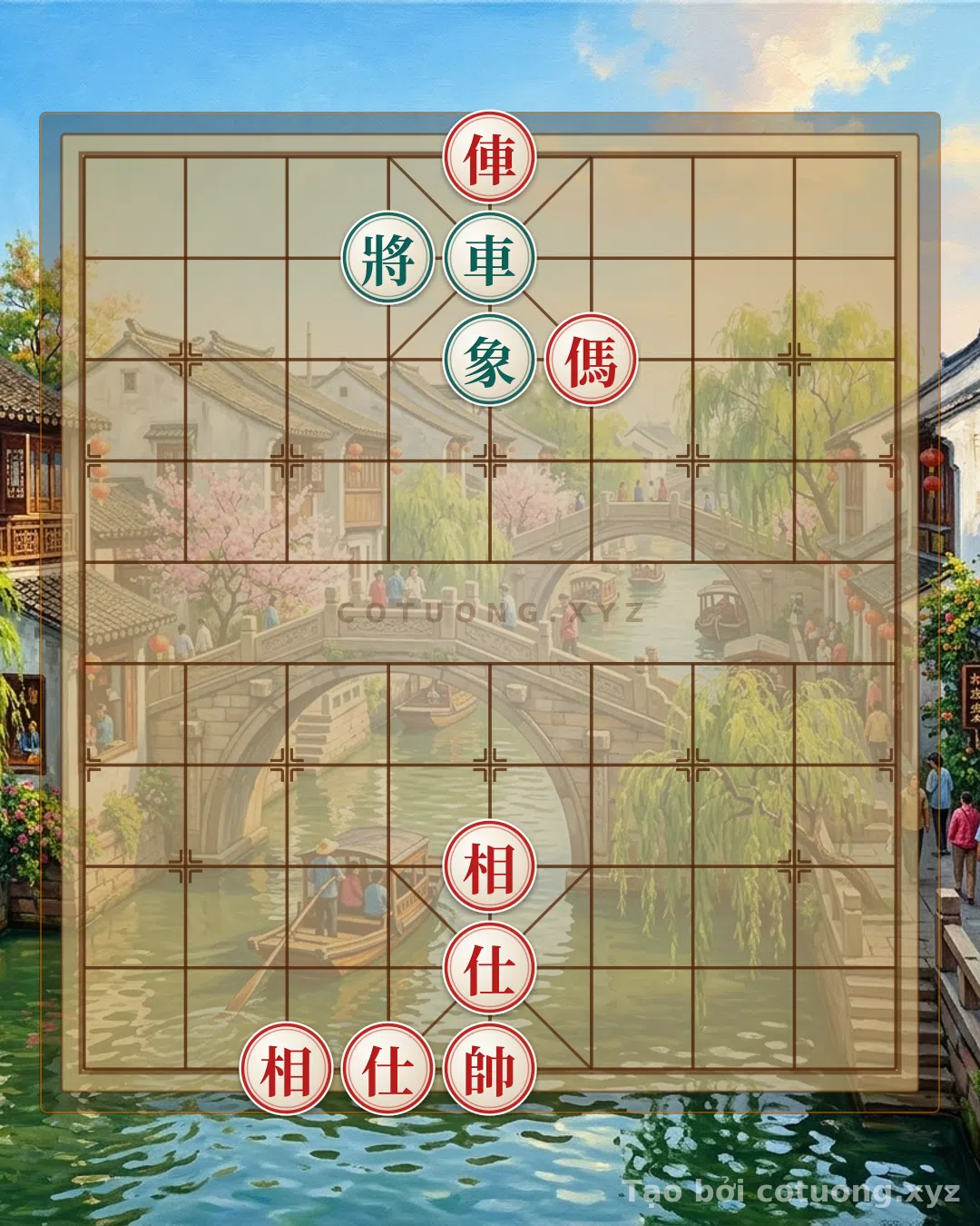Thử Thách: Cờ Tướng Bẫy Chết: Xe Đỏ Lộ 5 Hàng 10 - Cạm Bẫy Tinh Vi Đánh Sập Tướng Đen - Bạn có thể giải được?