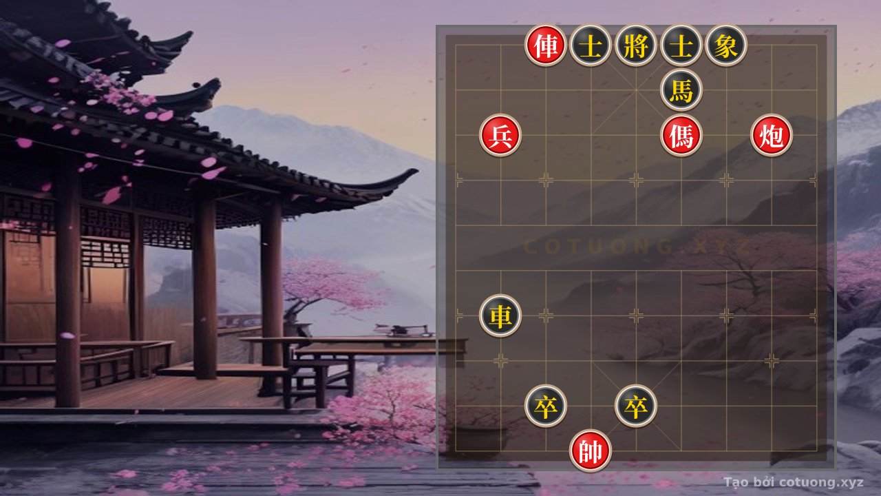Thế cờ: Red General: The Rook's Killer Move from File 7, Rank 10 — Cờ Tướng Online