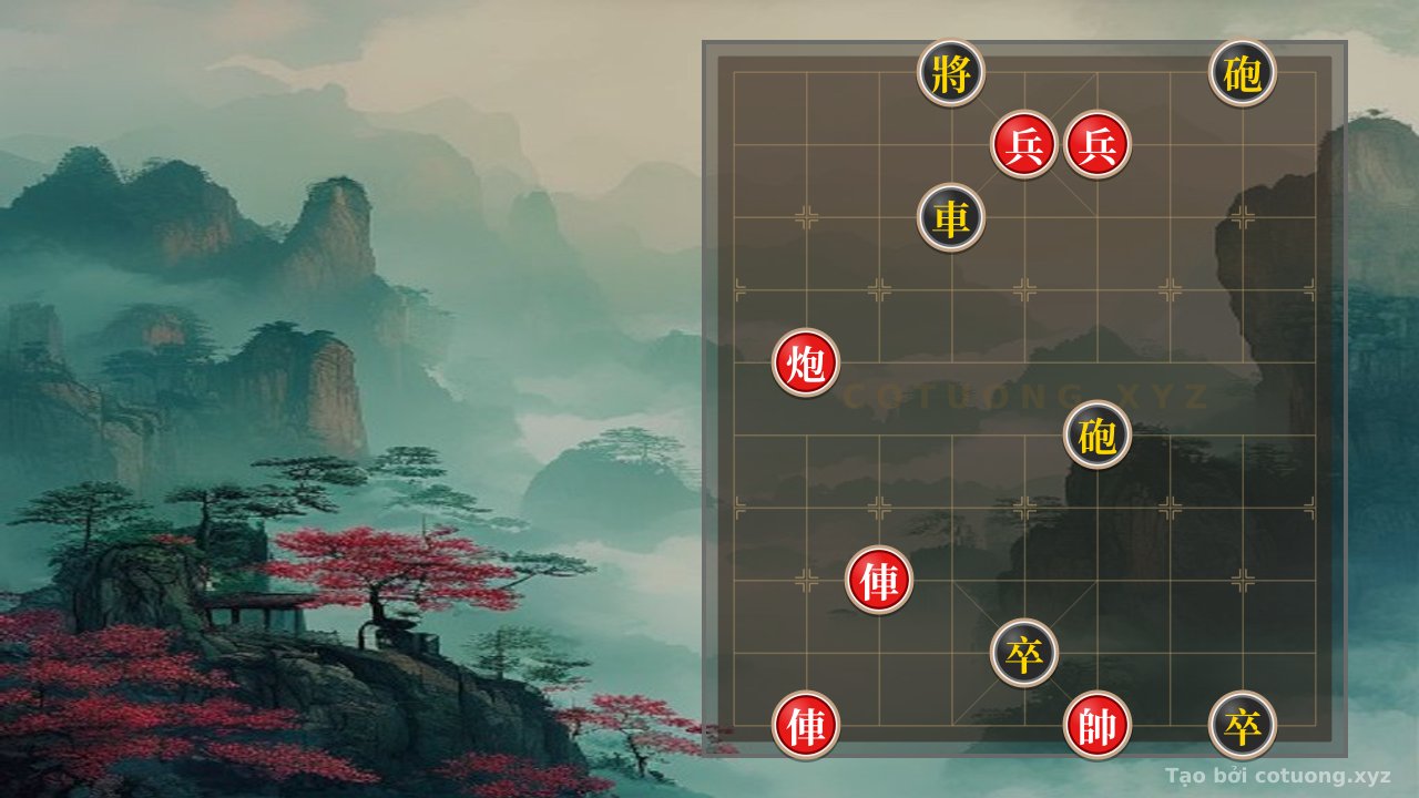 Thế cờ: Red General: Strategy to Defeat the Isolated Black Chariot in a Difficult Position — Cờ Tướng Online