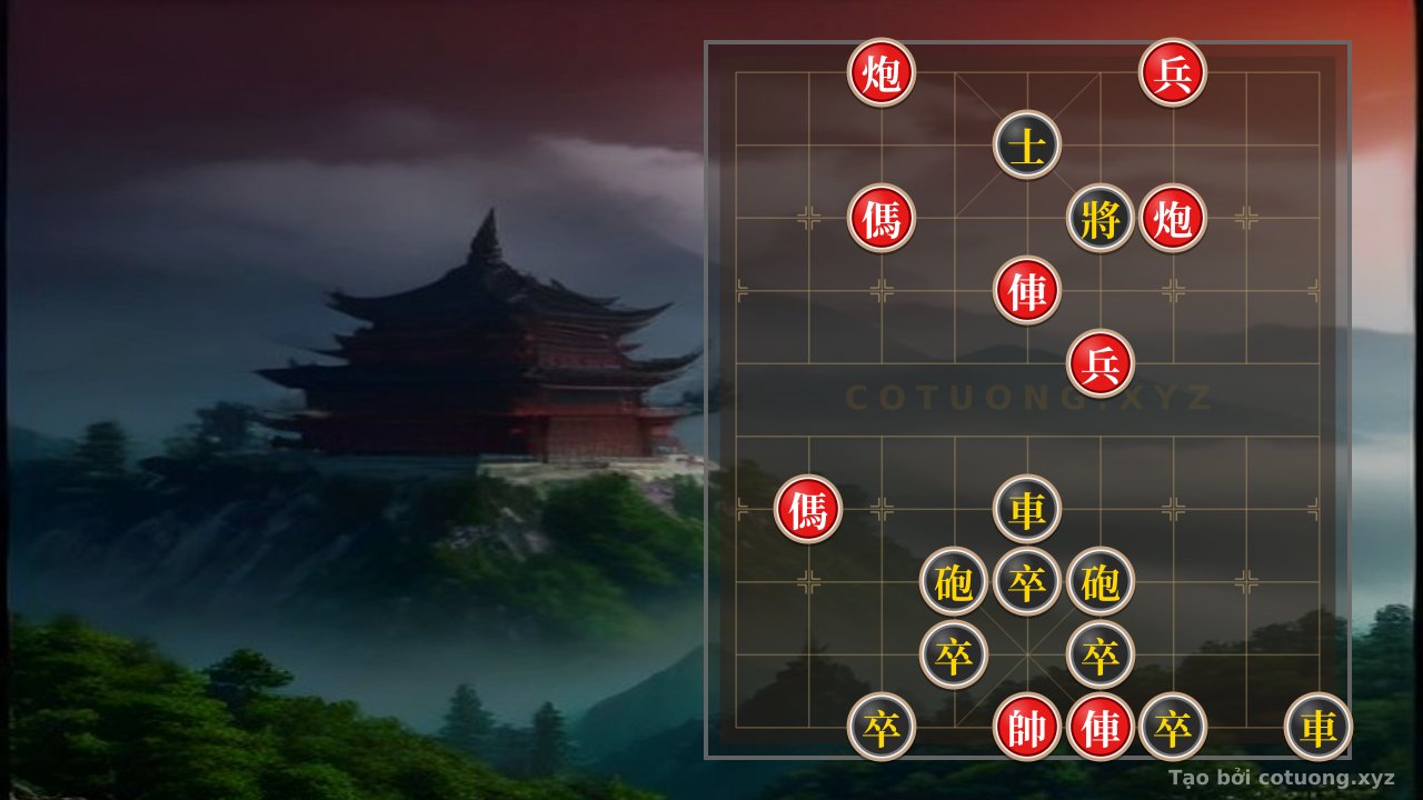 Thế cờ: Red Cannon at File 7 Rank 10: A Deadly Breakout Tactic for Black — Cờ Tướng Online