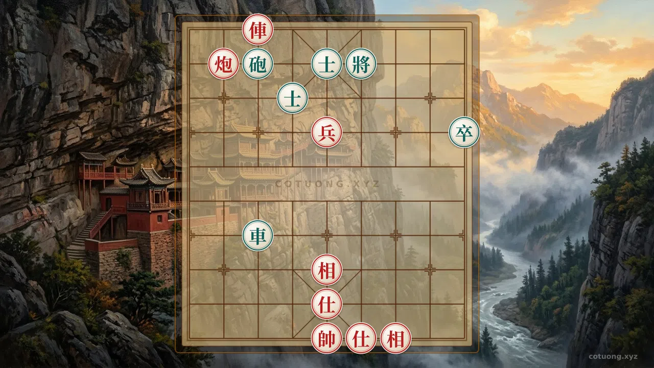 Thế cờ: Red Rook on File 7, Rank 10: Strategic Insights from the Ancient Battle — Cờ Tướng Online