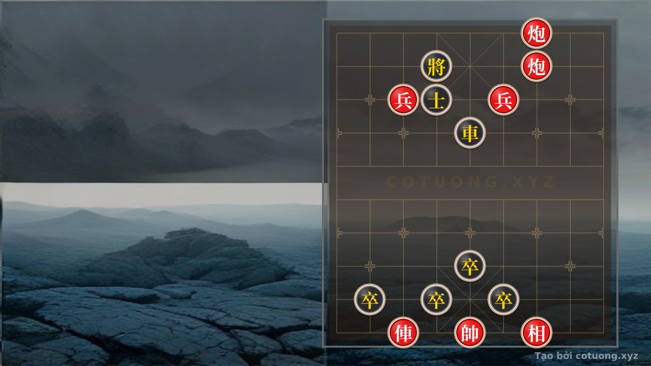 Thế cờ: Xiangqi Position Analysis: Red attacks with a cannon, Black counters with a chariot — Cờ Tướng Online