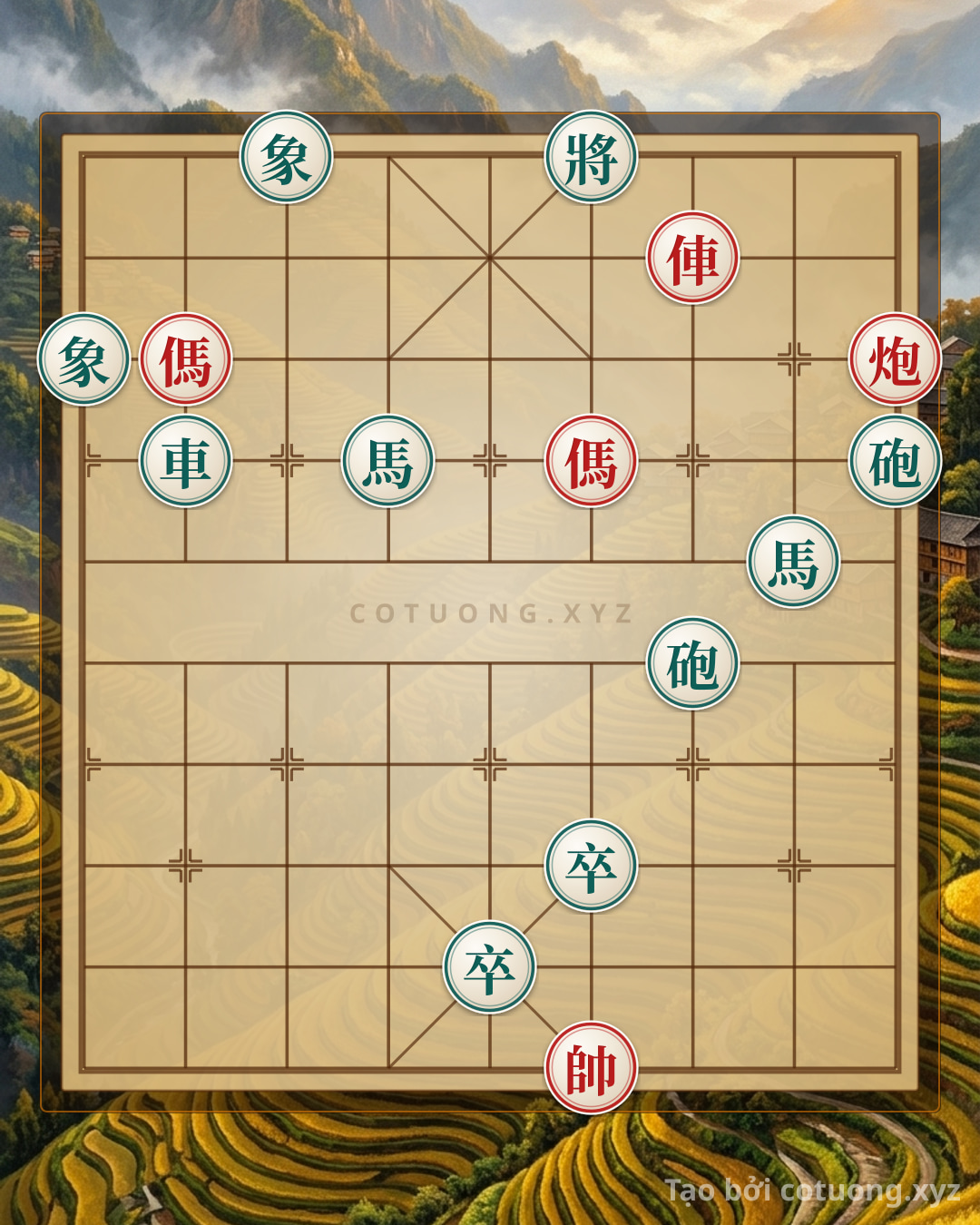 Challenge: Xiangqi (Chinese Chess) Trap: 