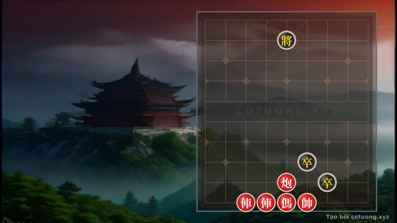 Thế cờ: Xiangqi Tips: The 5th Rank Trap - Strategy to Defeat the Black General with Only 4 Pieces — Cờ Tướng Online
