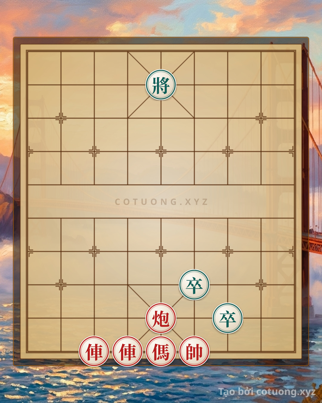 Challenge: Xiangqi Tips: The 5th Rank Trap - Strategy to Defeat the Black General with Only 4 Pieces - Can you solve it?