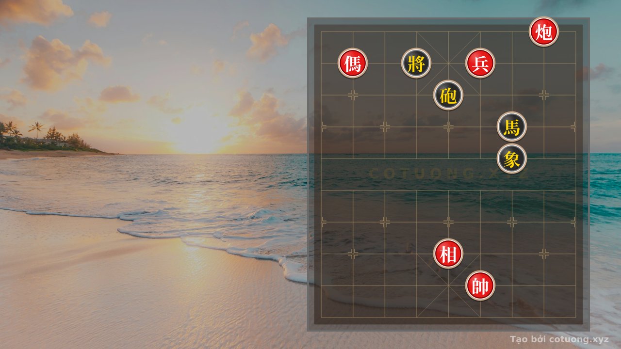 Thế cờ: Red General: Red Cannon Exposed on Row 10, Extremely Dangerous Strategy for Beginners — Cờ Tướng Online