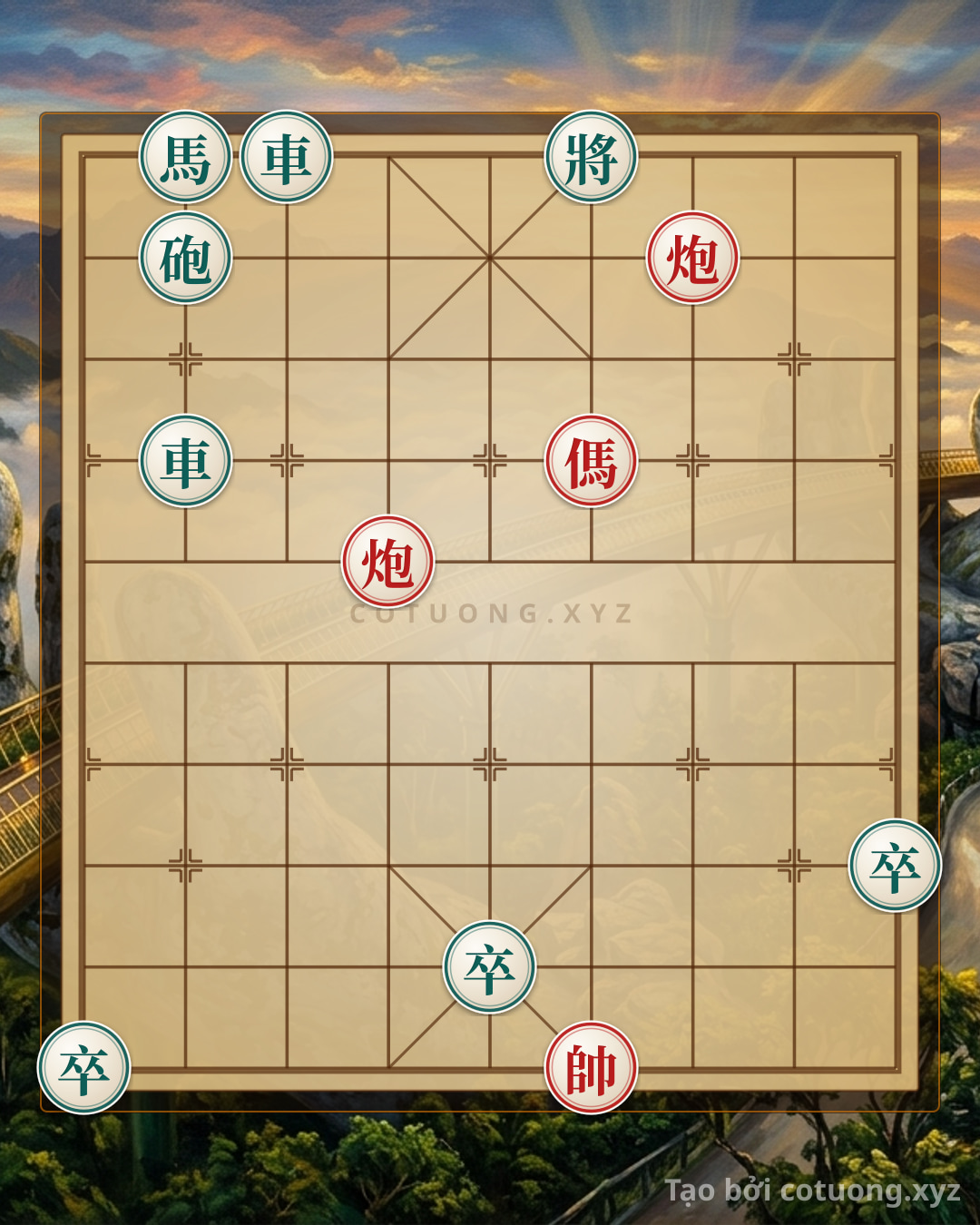 Challenge: Xiangqi 360: Red Cannon Strategy Against Black Rook - Online Chess Puzzle - Can you solve it?