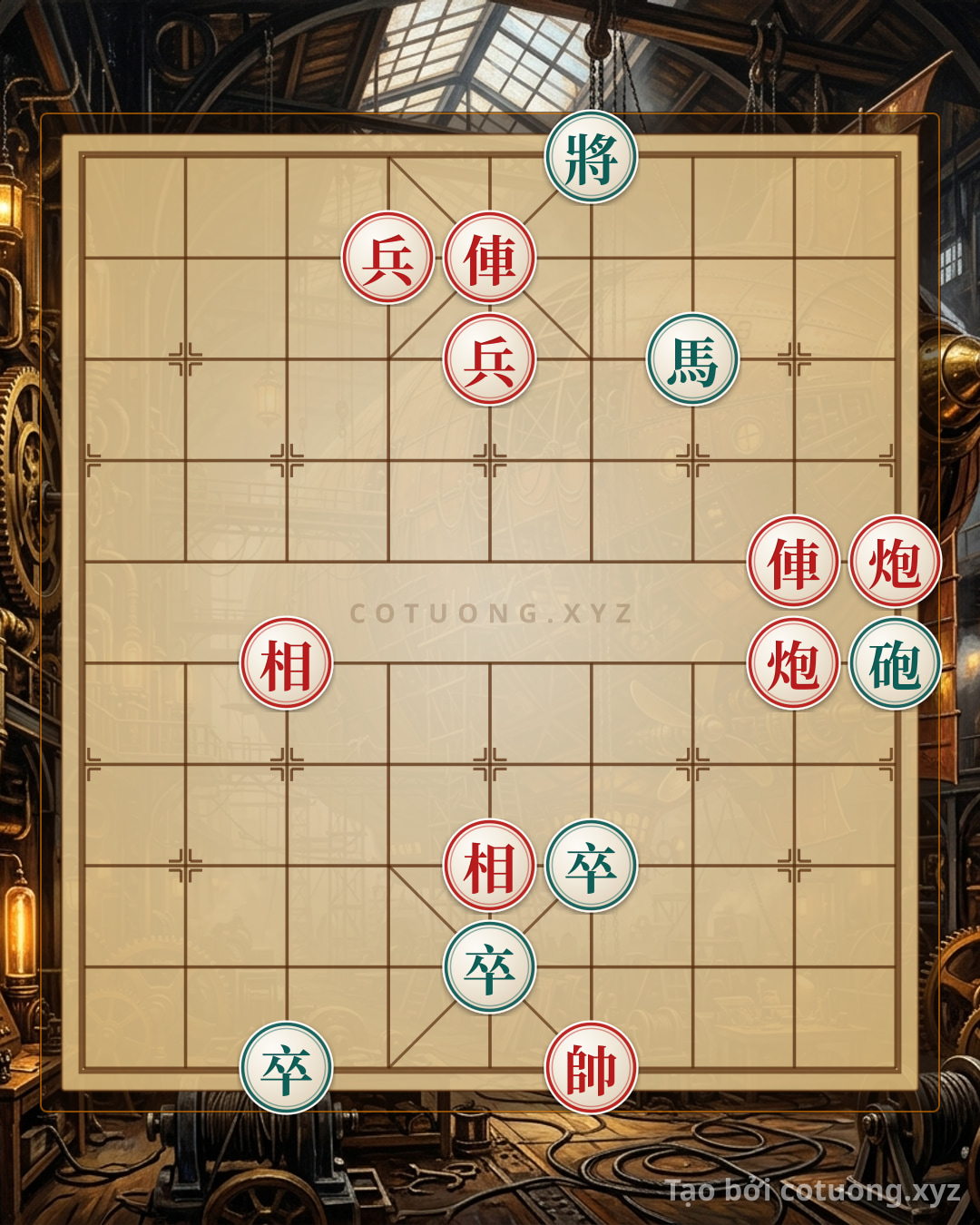 Challenge: Xiangqi: The Quick Counterattack Trick When the Opponent Exposes the 10th Rank - Can you solve it?