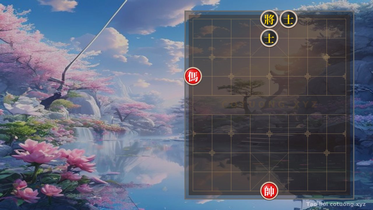 Thế cờ: Simple Xiangqi Endgame: Red vs Black with 1 Horse & 1 General - Winning with Basic Techniques — Cờ Tướng Online