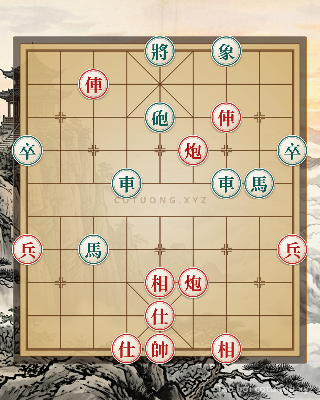 Challenge: Xiangqi (Chinese Chess): When 2 Rooks and 2 Cannons Clash Head-On in a Black Sky Net - The Unstoppable Tactical Mastery - Can you solve it?