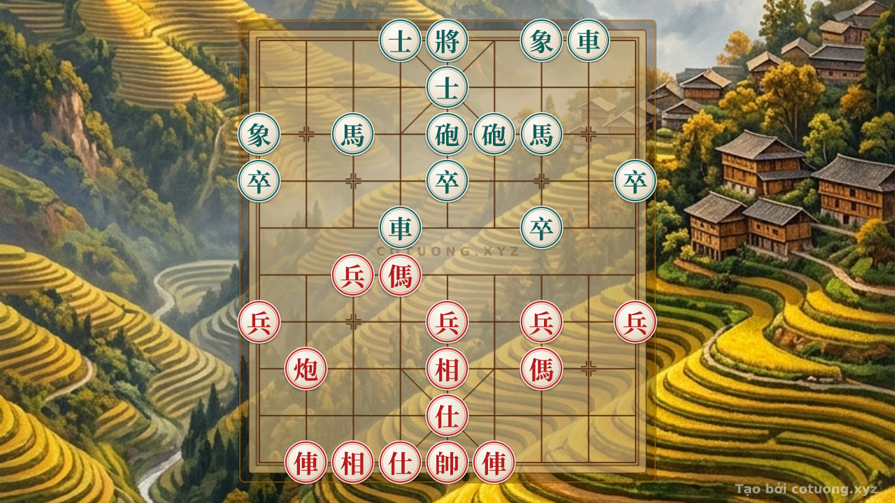 Thế cờ: Breaking the Black's 'Double Horse Spear' Formation in 3 Moves - Super Dangerous Xiangqi Tactics — Cờ Tướng Online