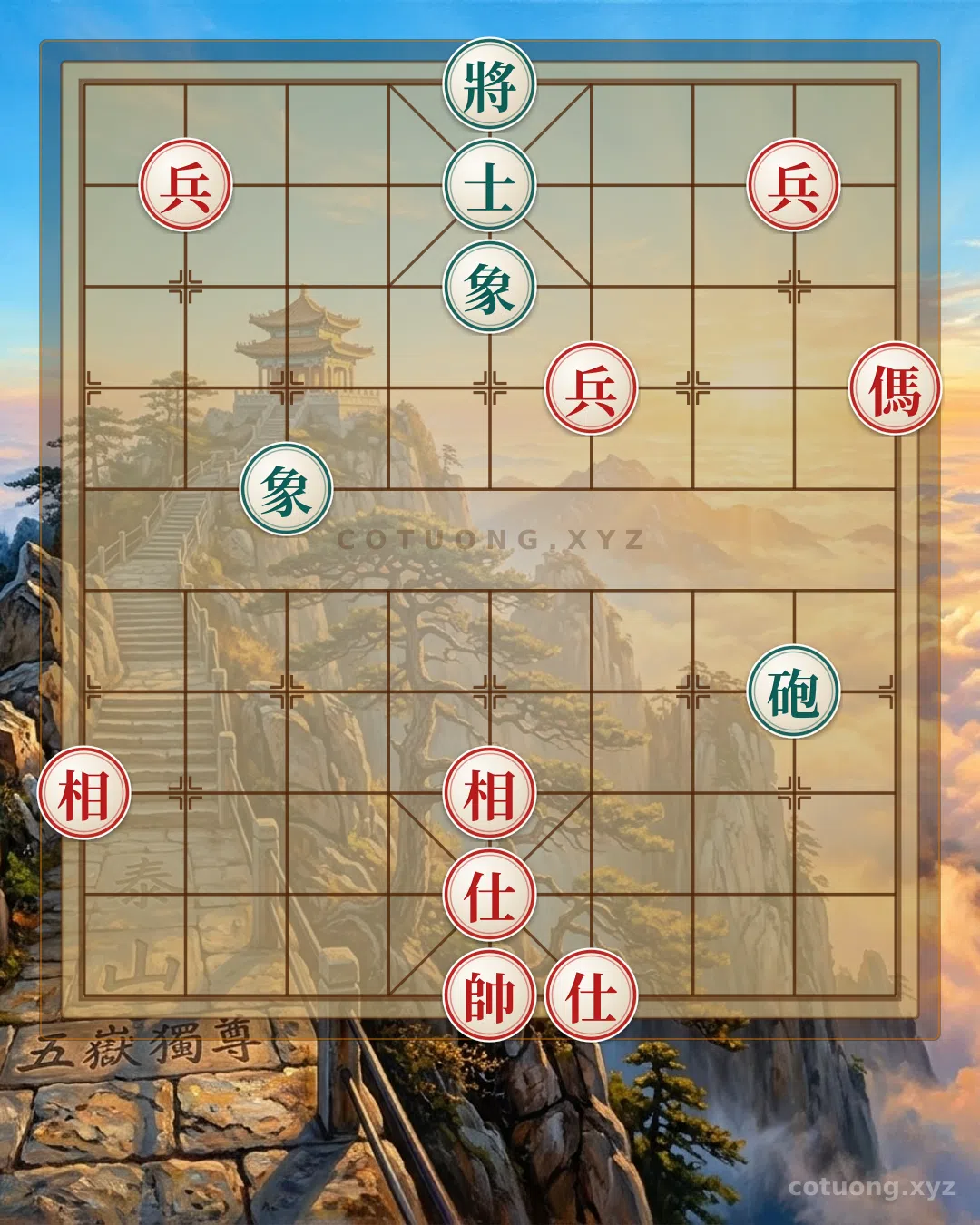Thế cờ: Xiangqi Classic Tips: Horse 3 Pawns vs. Cannon Advisor 2 Bishops - Brutal Moves That Surprise the Opponent — Cờ Tướng Online
