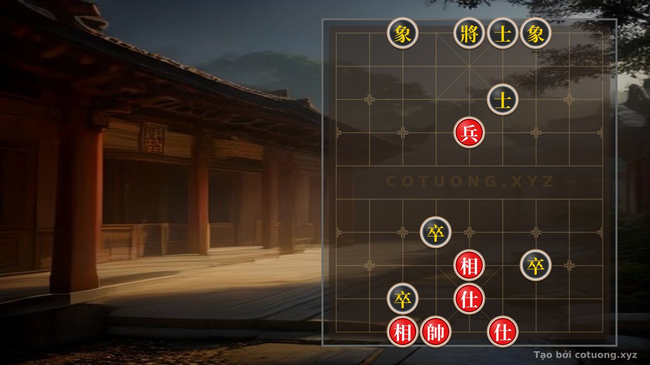 Thế cờ: Red General's Checkmate: Optimizing Moves for a Quick Victory — Cờ Tướng Online