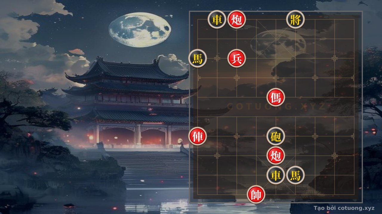 Thế cờ: The Trap of the Death God: The Double Black Horses - The Bloody Red Cannon — Cờ Tướng Online