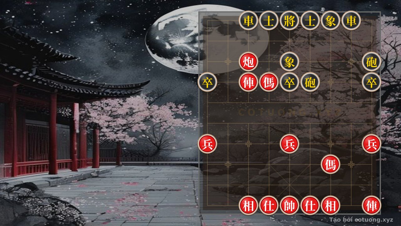 Thế cờ: Modern Xiangqi: Black's Defensive Tactics from the 3-10, 4-10, and 5-10 Formation — Cờ Tướng Online