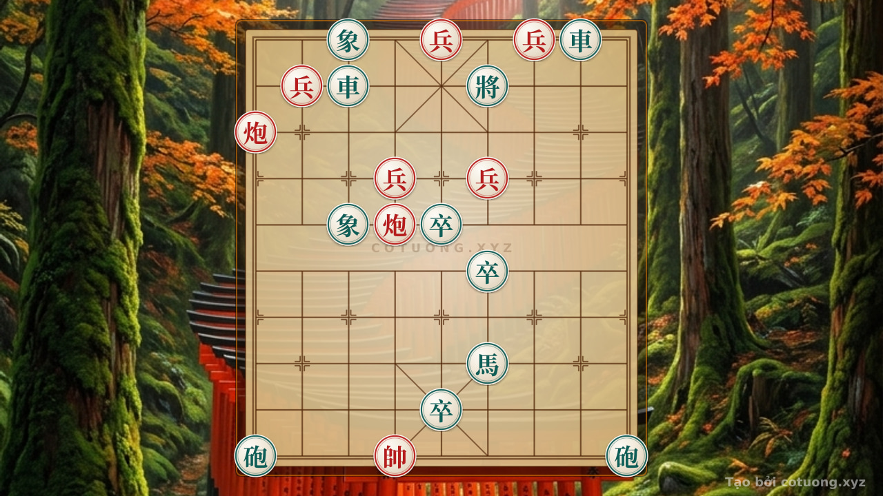 Thế cờ: The Secret to Defeating the Empty Cannon Trap: The Lone Black Chariot and the Nightmare of the Red Army — Cờ Tướng Online